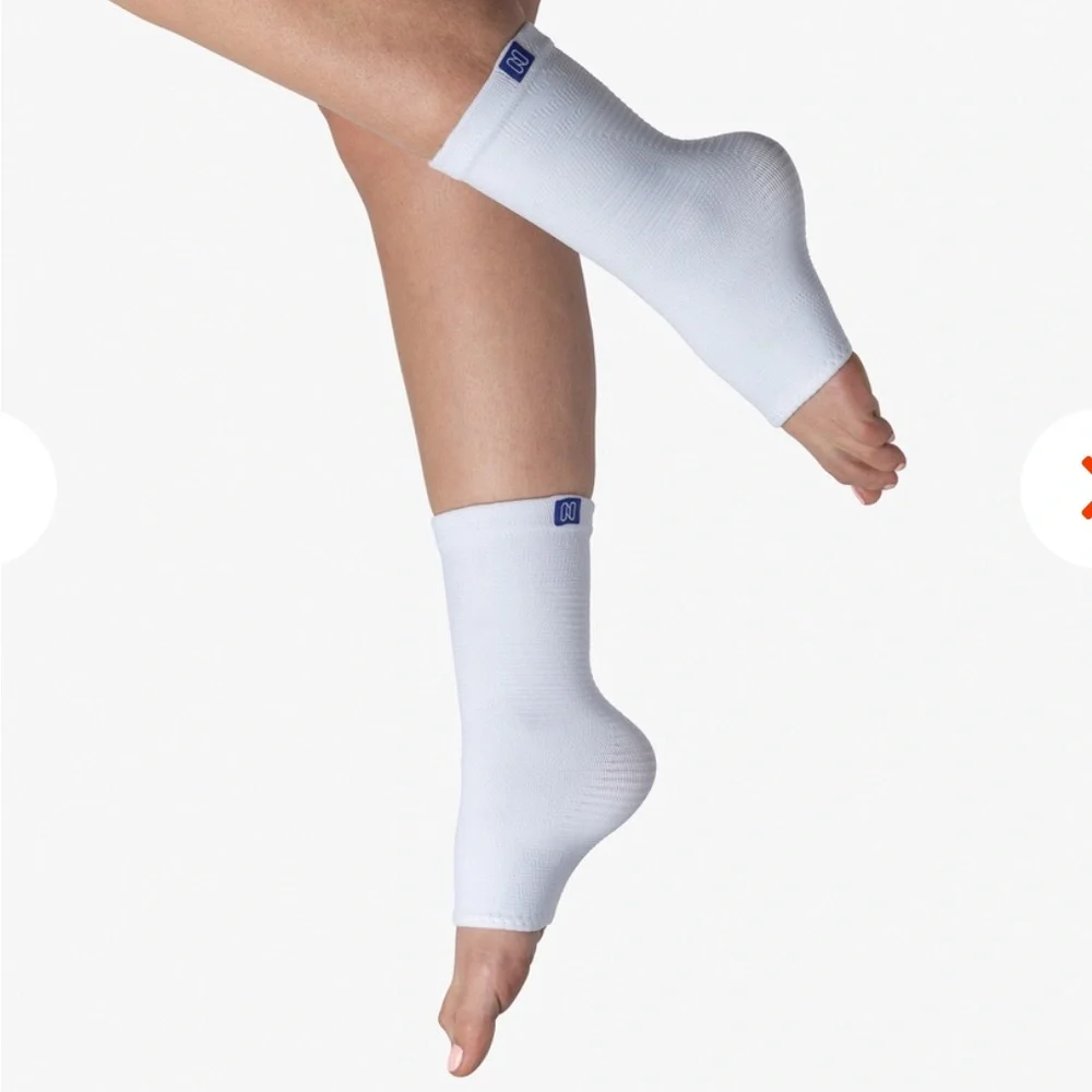 NANOSOCKS Size 2 Medium White Compression Socks Open Toe Unisex‎ Support NEW